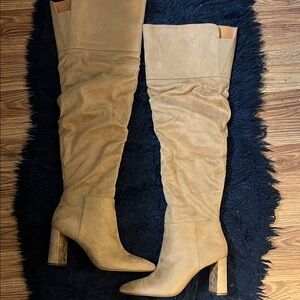 Jessica Simpson Tan Over the Knee Boots